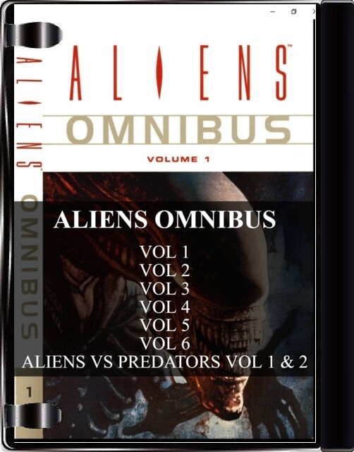 4 DVDROMS Alien, Predator, Terminator, Aliens vs Predator comics