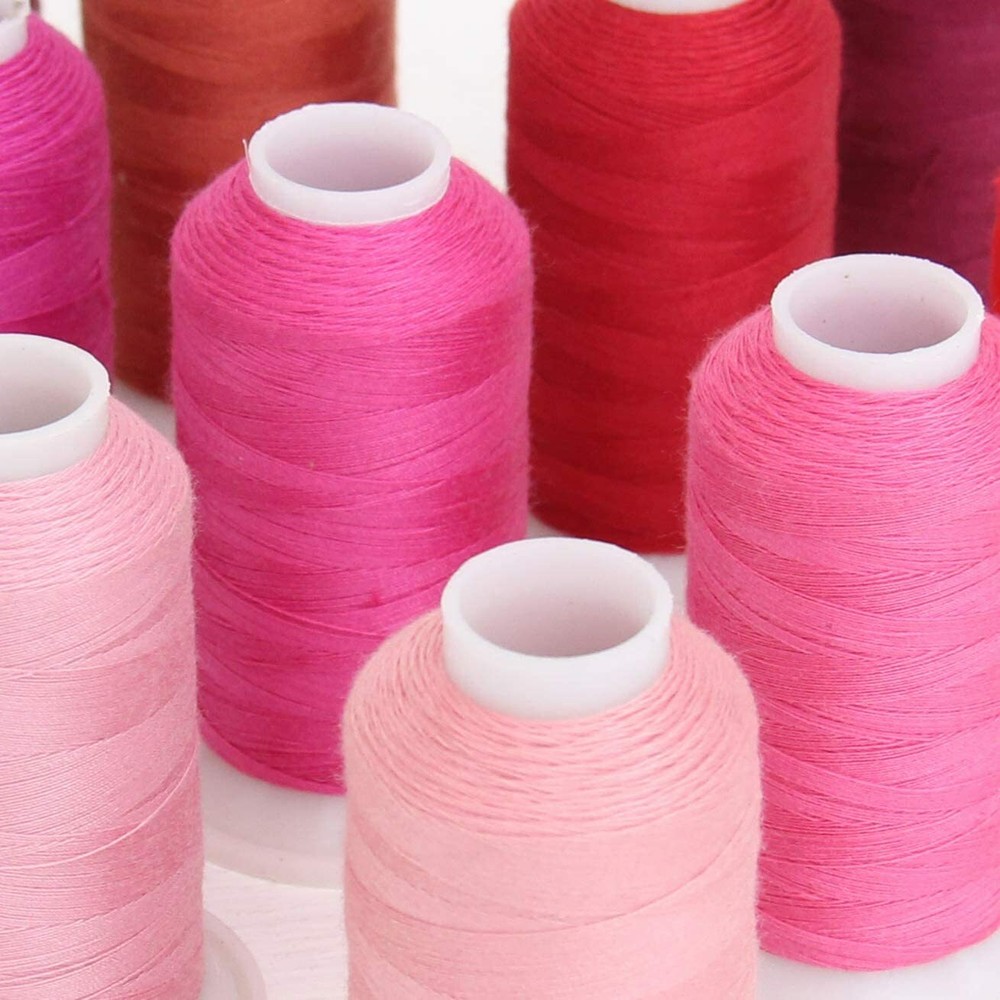SPUN POLYESTER SEWING THREAD - 50/3 - 600M - 86 COLORS AVAILABLE - THREADART