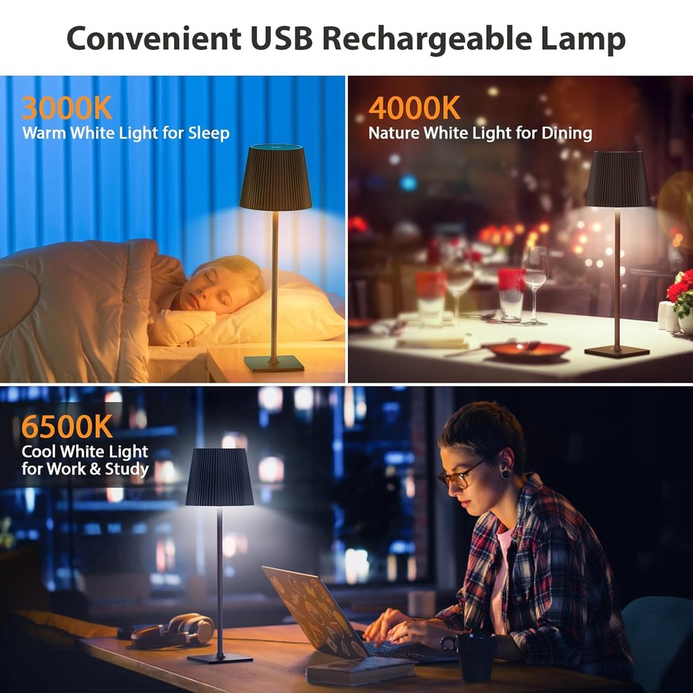 2 Packs Table Lamp For Study Room Reading Use