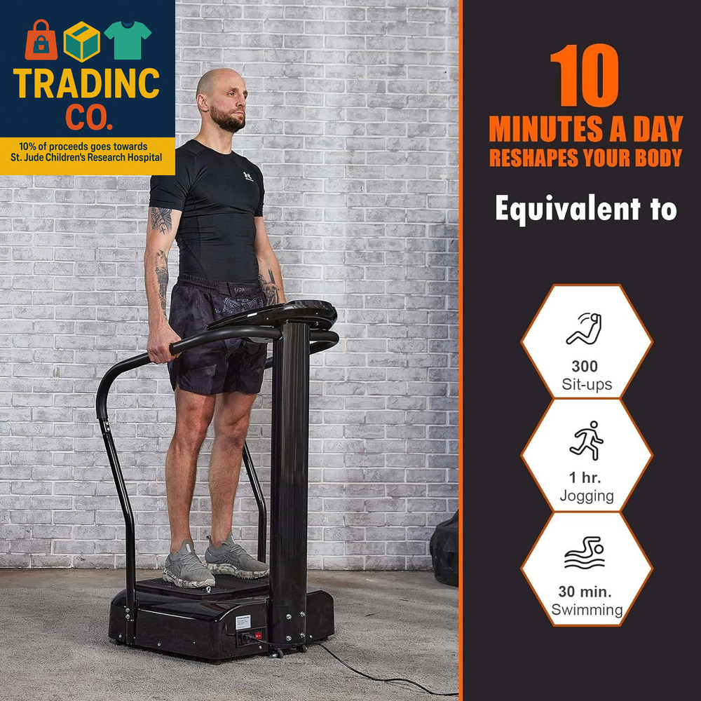 2000W Whole Body Vibration Platform Exercise Machine with MP3 Player (180 Speed