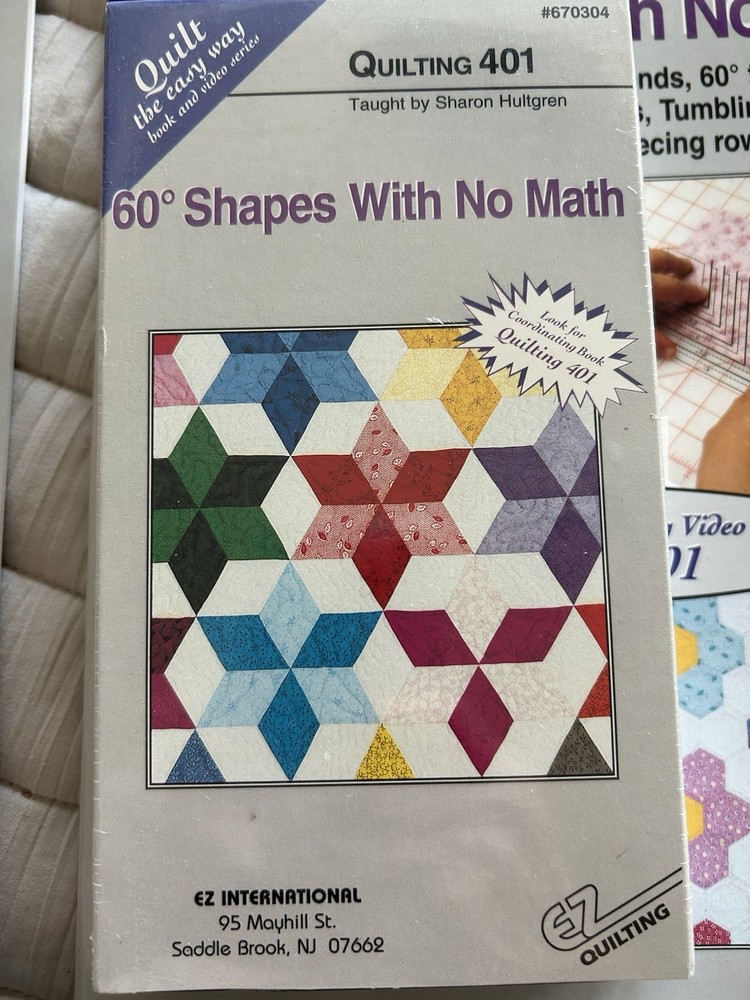 Quilting Beginners Instructional Tools Includes 5 VHSs And 4 Matching Booklets