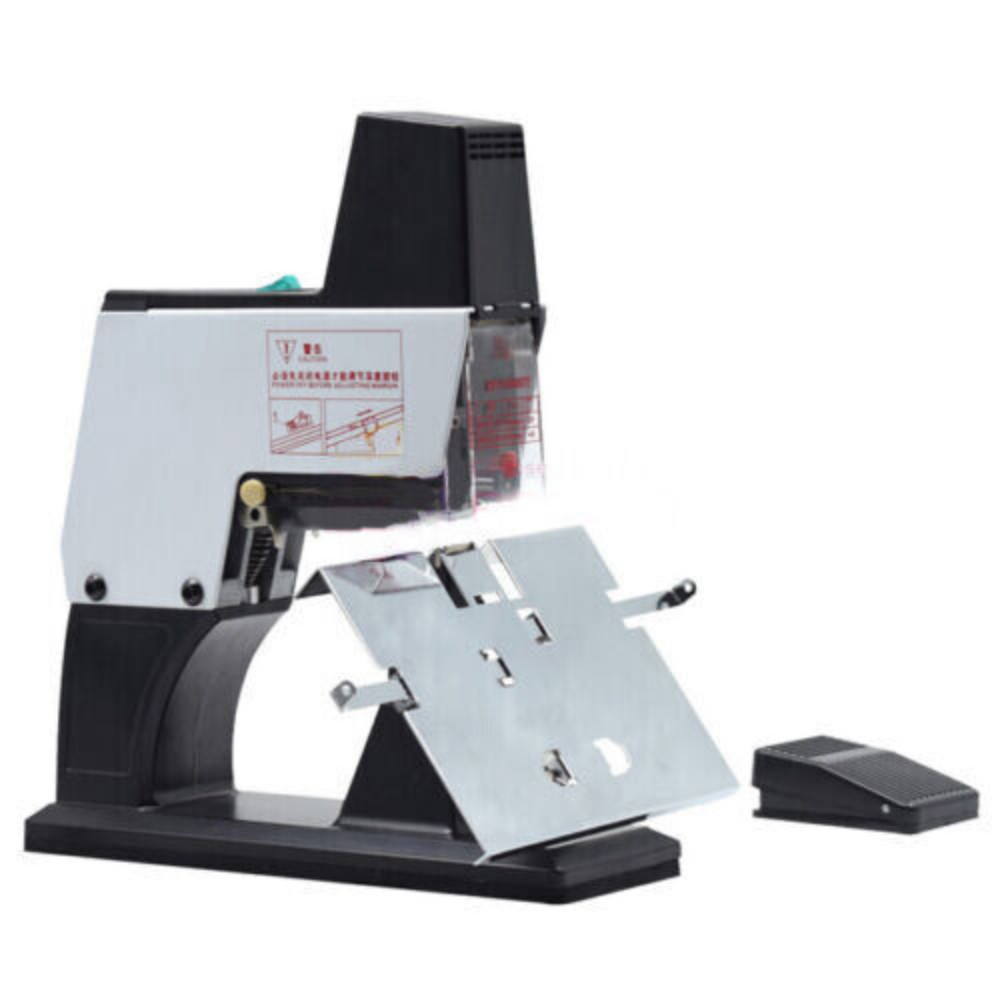 Dual Purpose Electric Flat/saddle Stapler A3 Binding Adhesive with Pedal,
