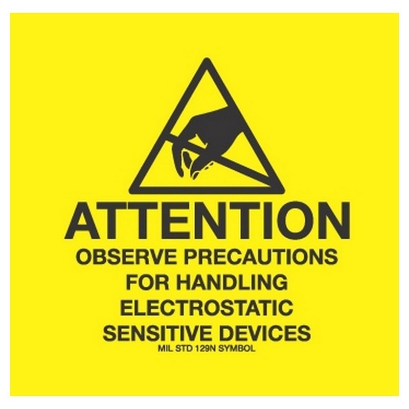 2" x 2" "Removable" Attention Observe Precaution Labels (500 per Roll)