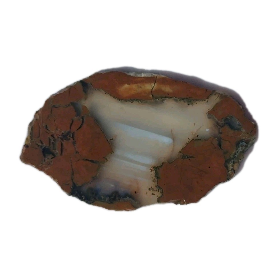 THUNDER EGG / GEODE SLICE ~ 25 grams / rough agate jasper mineral rock cab