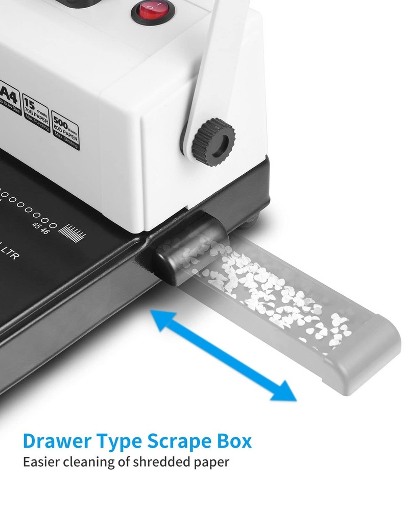 MAKEASY Coil Spiral Binding Machine - Manual Hole Punch - Electric Coil Inser...