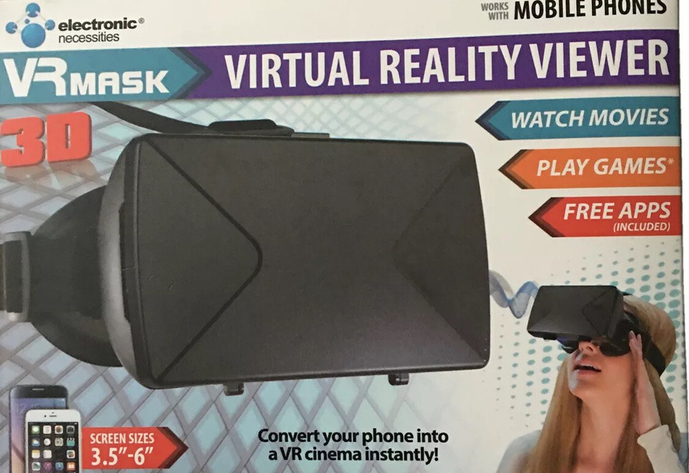 Convert Your Phone into Virtual Reality Viewer Headset 3D. Android/Apple Phone.