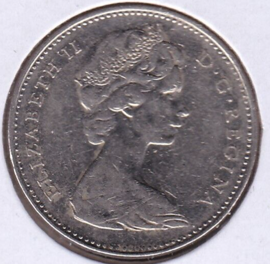 1968 Canada 5 Cents