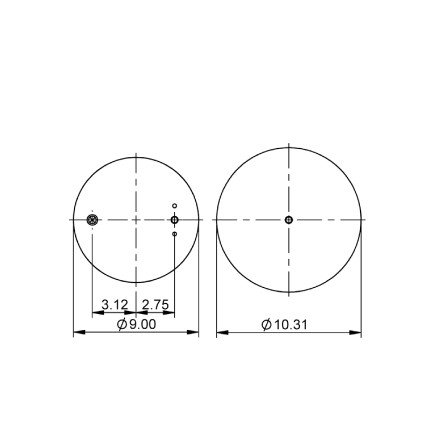 Triangle Suspension AS-8445 Triangle Air Spr Rolling Lobe