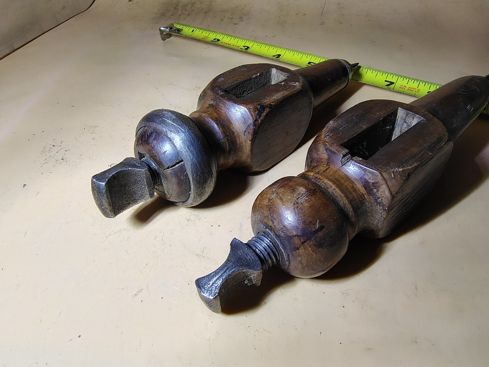 Vintage 6" Wooden Trammel Points