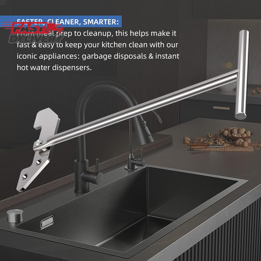 Woiron Garbage Disposer Unjamming Wrench,Silver Garbage Disposal Wrench Tool,Gar