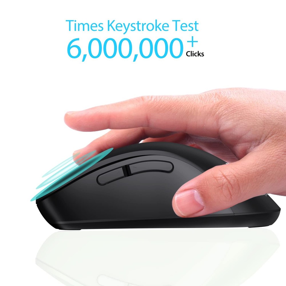 2.4G Wireless Mouse, 1400 DPI Computer Mouse with USB Receiver, Portable Wire...