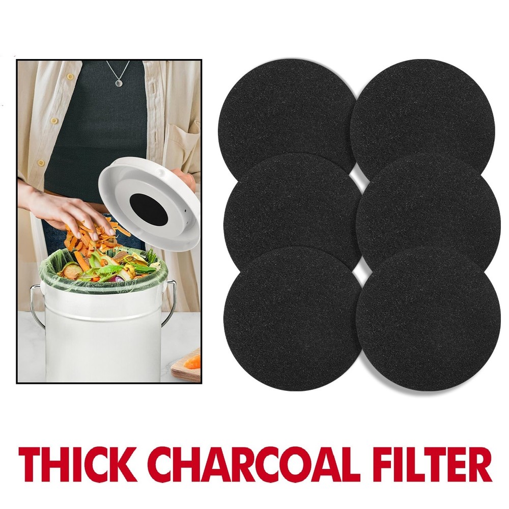 Kitchen Compost Bin Pail Replacement Filter Countertop Home Bucket Refill Sets