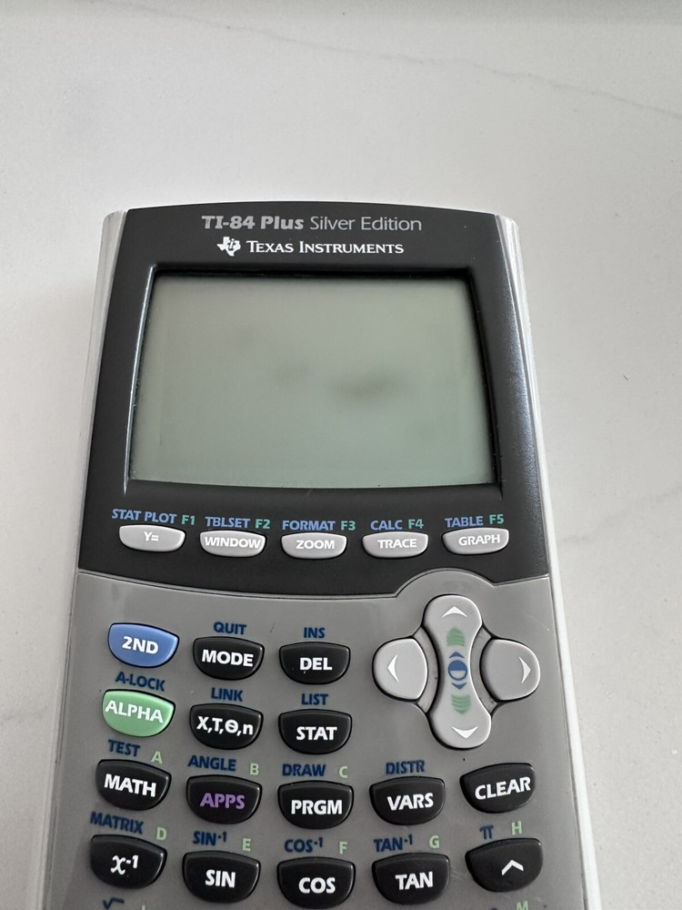 Texas Instruments TI-84 Plus Silver Edition Graphing Calculator With Cover