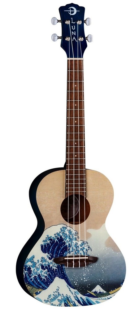 Luna Artistic Series Great Wave Tenor Ukulele, UKE GWT