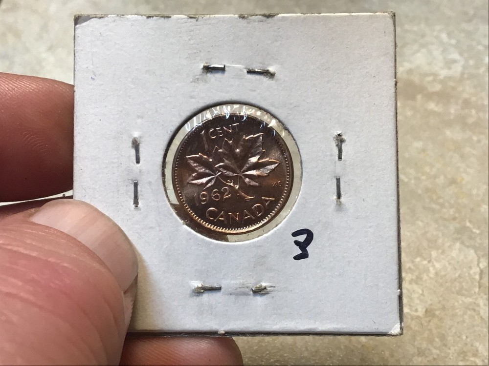 1962 Canadian One Cent Penny Uncirculated Canada From Original Roll