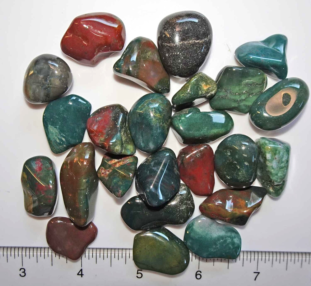 Fancy Jasper - 4.5 ounces Medium/Small Tumbled Stones rt545a