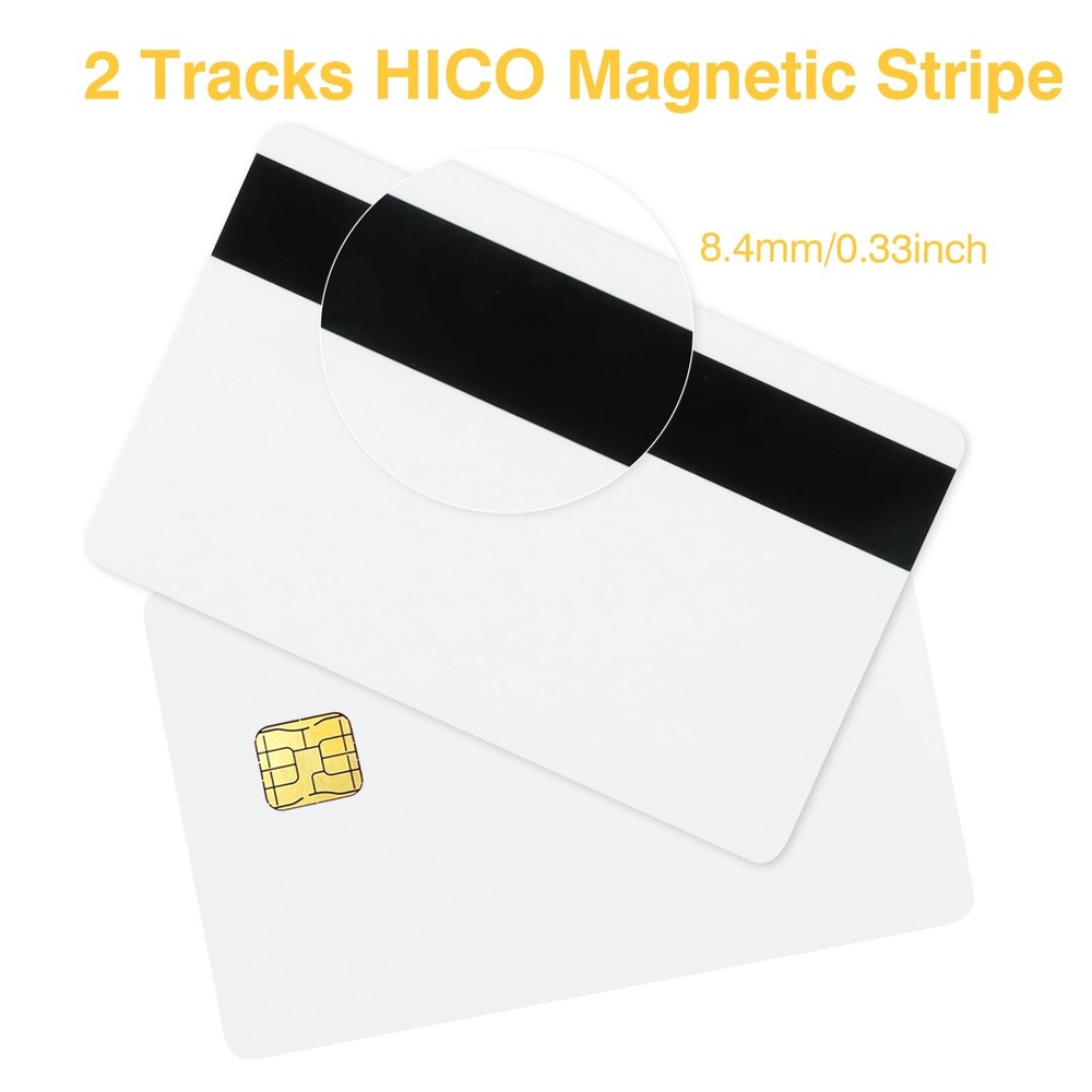 Java Smart Card J3R180, Replace J2A040 Chip, UNFUSED, 2 Track Magnetic Stripe