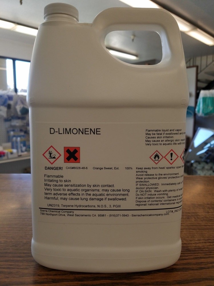 100% D-Limonene Citrus Solvent - Choose your size