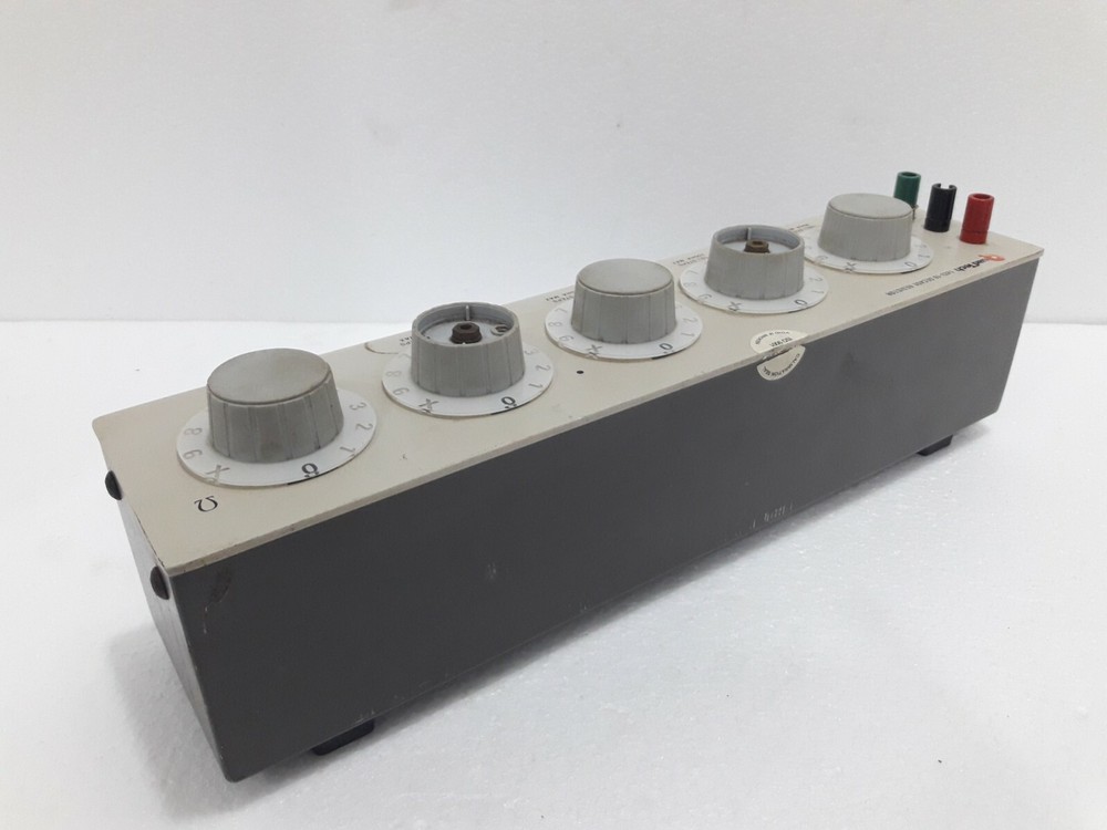 Quad Tech 1433-10 Decade Resistance Box 5 Dial