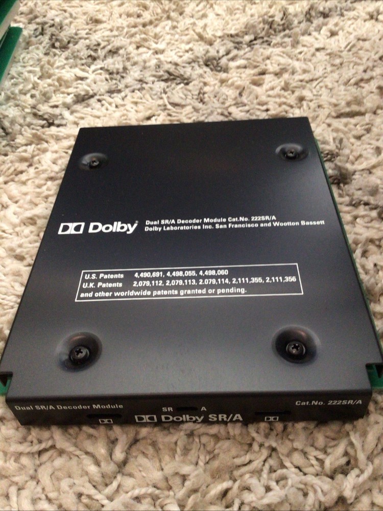 Dolby Cat. No. 222SR/A card  222A dual SR/A decoder module CP500 CP65 CP55 CP45