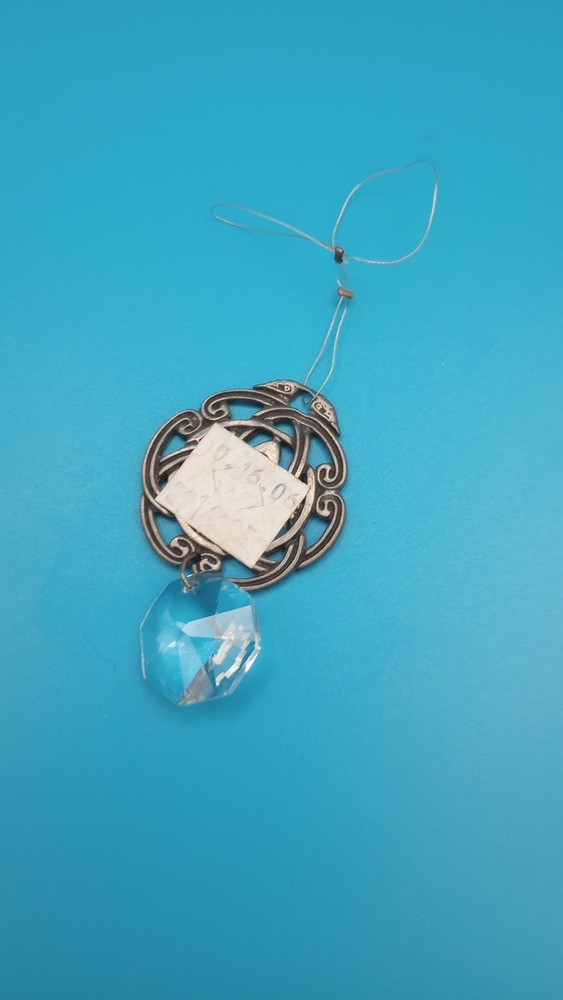 Celtic Trinity Knot Crystal Sun Catcher Pewter