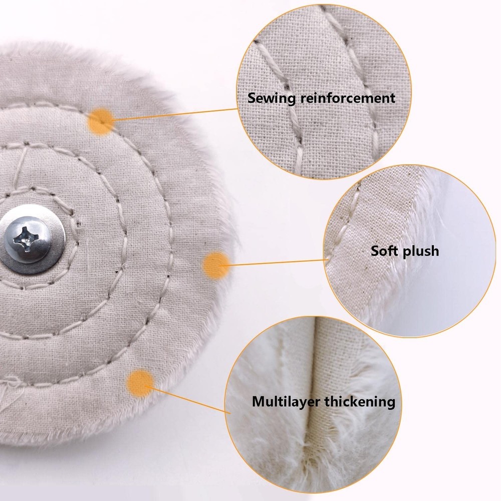 Universal Compatibility Buffing Wheel Set for Electric & Pneumatic Drills