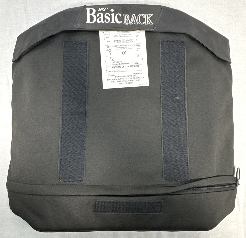 Jay Basic Postural Back Rest + Cushion & Mounting Hardware 17" W X 16" H 3306FC