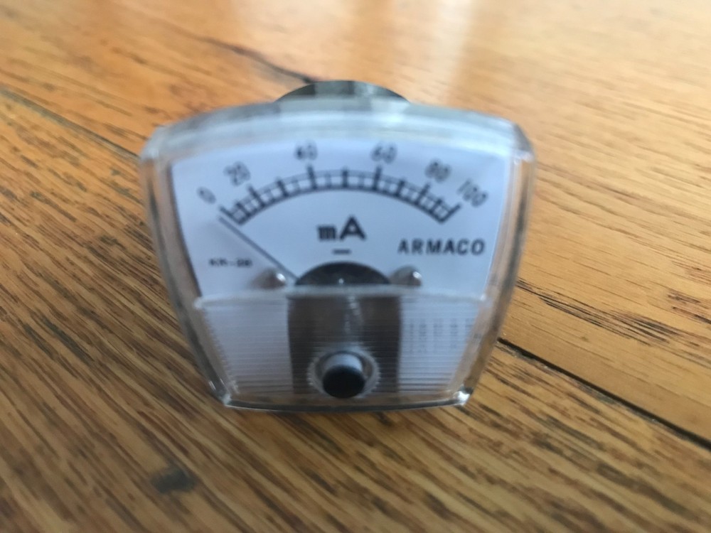ARMACO Analog Panel AMP Current Ammeter Meter 0-100mA DC