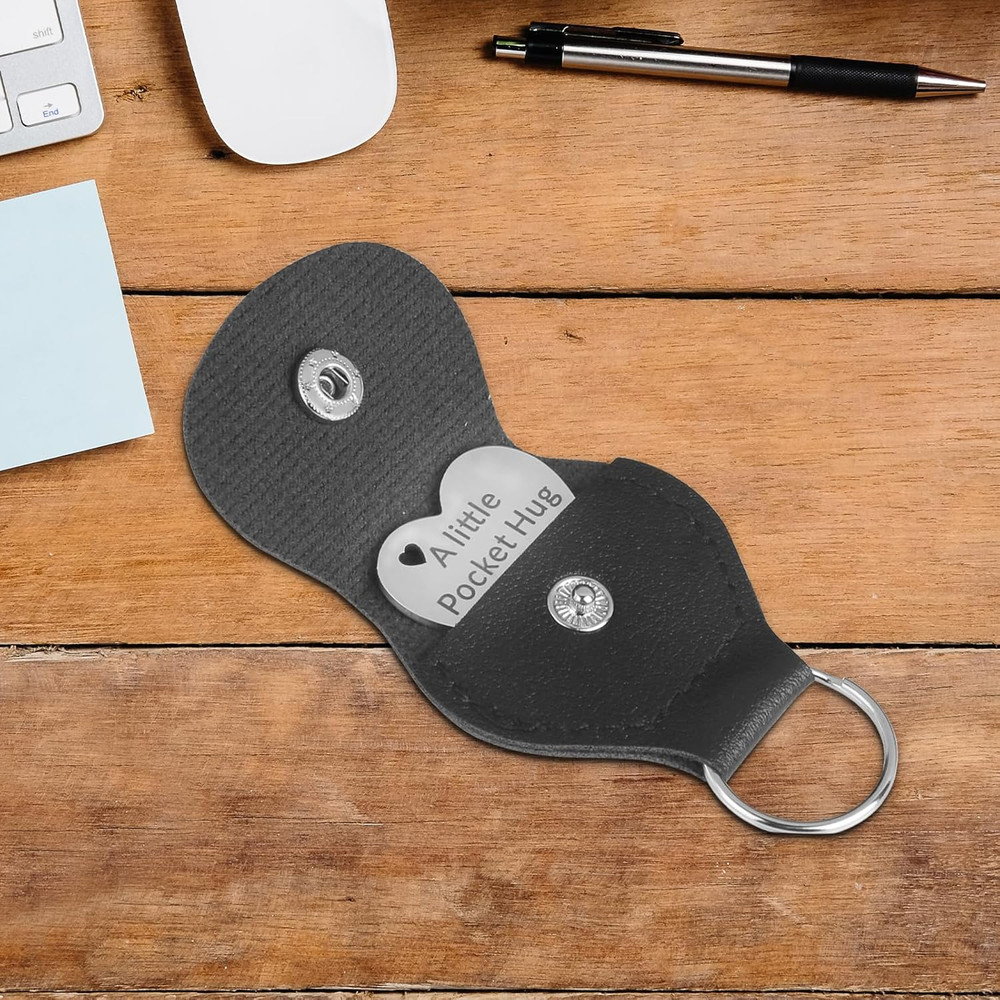 Pocket Hug Token - Double Sided Long Distance Relationship Keepsake Stainless St