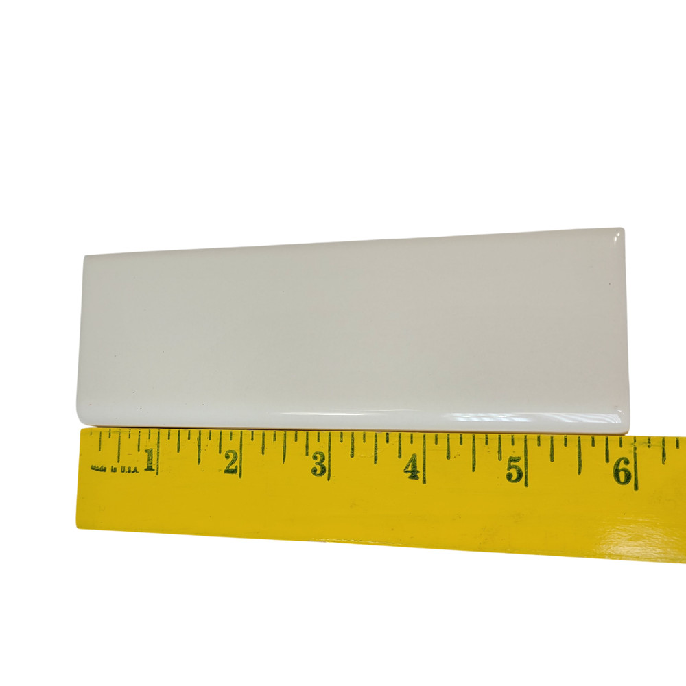 Light Bone Biscuit Ceramic Tile Bullnose Subway Backsplash 6x2 Classic Color 346