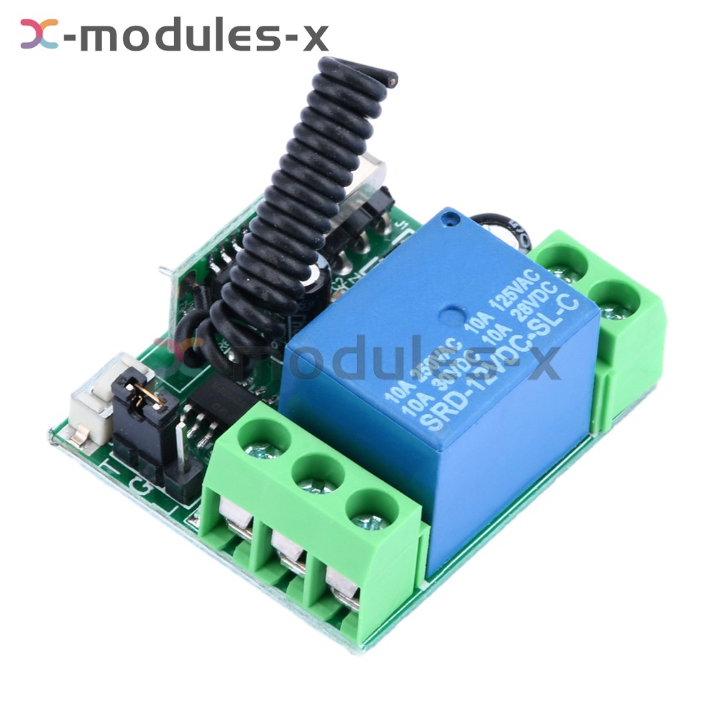 DC12V 10A 1/2CH Relay Wireless 433mhz Remote Control Switch Receiver Transmitter