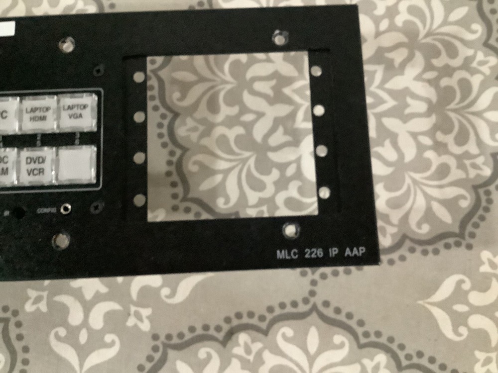 Extron Media Link MLC 226 IP AAP Secondary Control Panel