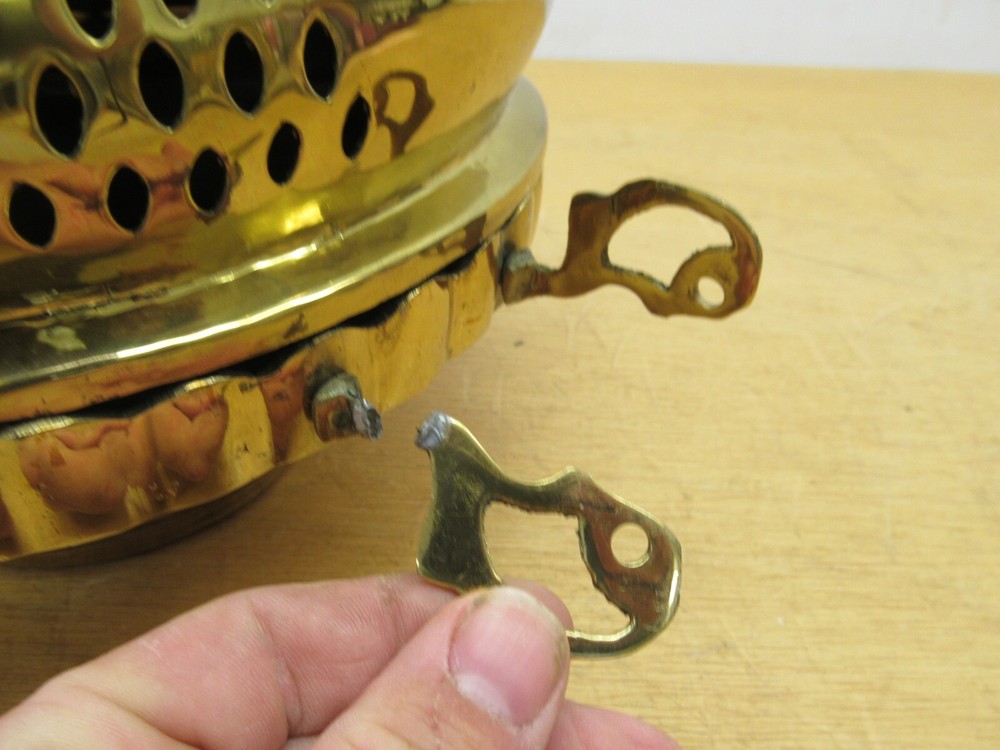 Antique Turkish Brass Tent Warmer with under tray