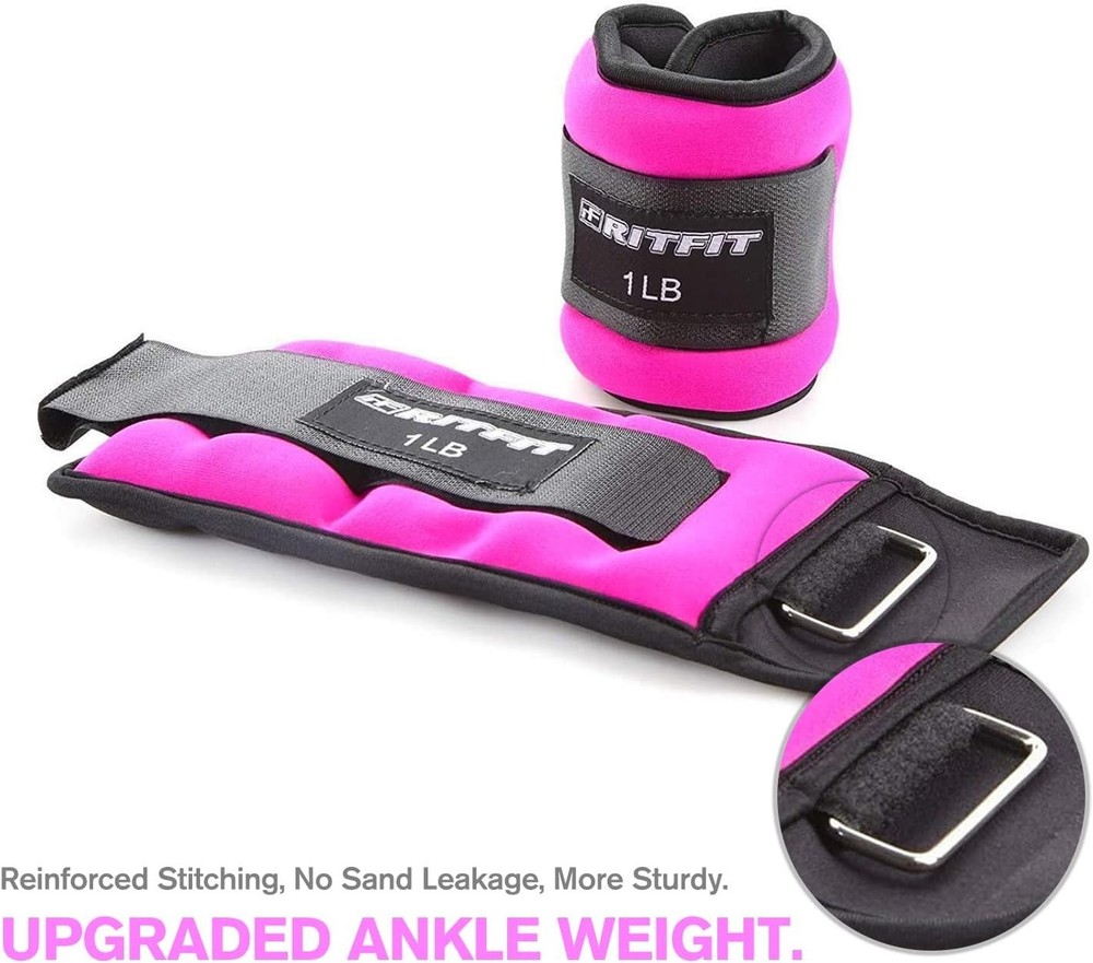 Professional Quality Ankle and Wrist Weights for Efficient Workouts - 1-5 lbs