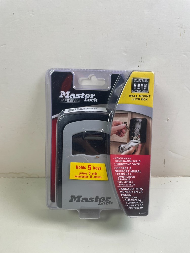 Master Lock Combination Wall Mounted Lock Box Resettable Combination Model 5401D
