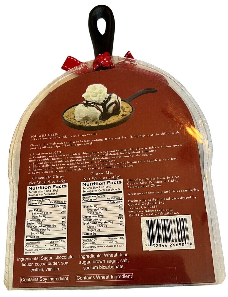 Indulge Cast Iron Skillet Single Serve For Cookie Baking