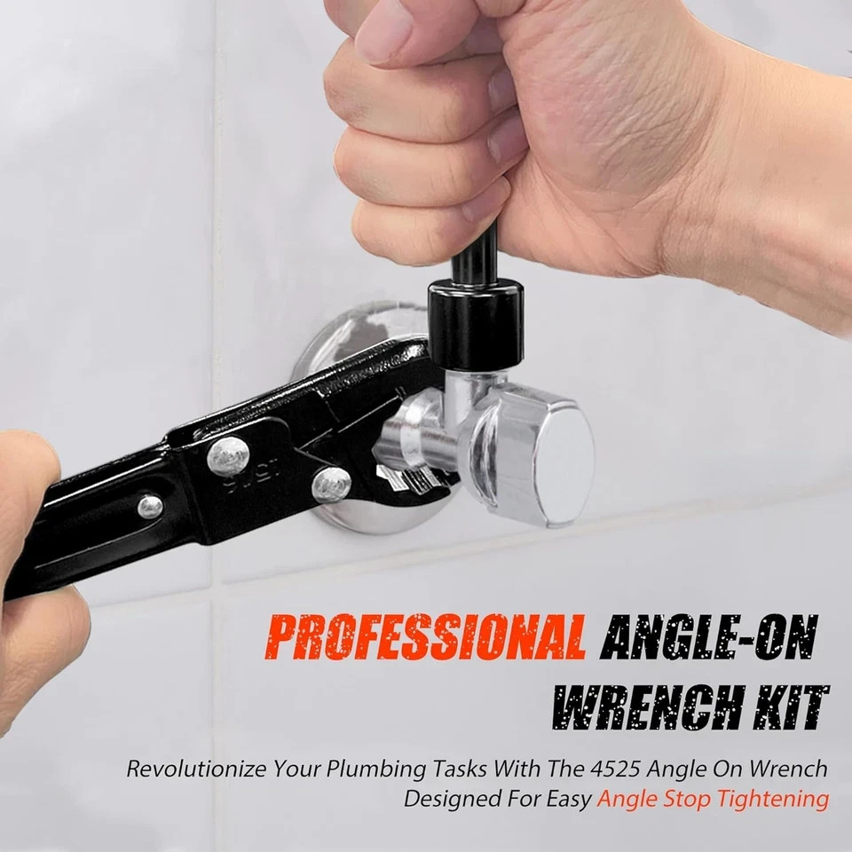 Plumbing Tools, Angle Stop Wrench Kit, Plumbing Wrench. New Compression Angle St