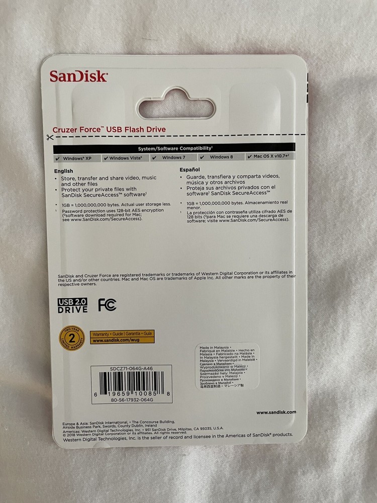 SANDISK Cruzer Edge Force USB Flash Drive Memory Stick Storage MULTIPLE SIZES