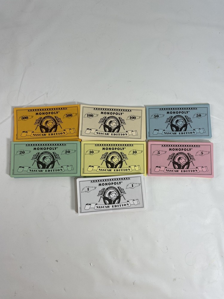 Monopoly NASCAR Replacement Money