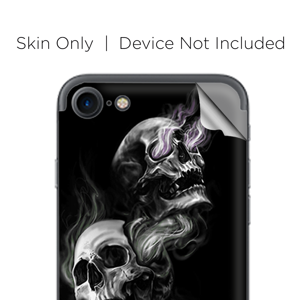 Apple iPhone 7 / 8 Skins Decal Wrap glowing Skulls in Smoke