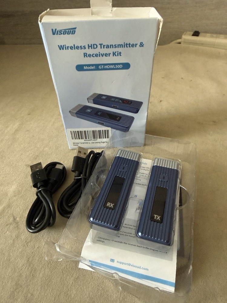 Visoud Wireless HDMI Transmitter and Receiver, 360FT Extender LED - 4K Decode