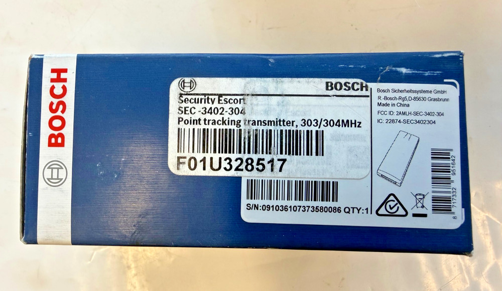 Bosch SEC-3402-304 Security Escort Point Tracking Transmitter