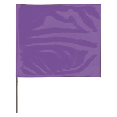 Marking Flag, Vinyl, 36" Wire Staff, Solid, 36" L., 100 Pk, 4536Pp-200