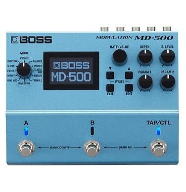 Boss MD-500 Modulation Effector Guitar Pedal Multi Effector Blue