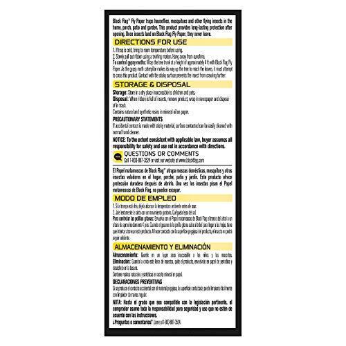 Black Flag HG-11016 Fly Paper, 4-Count