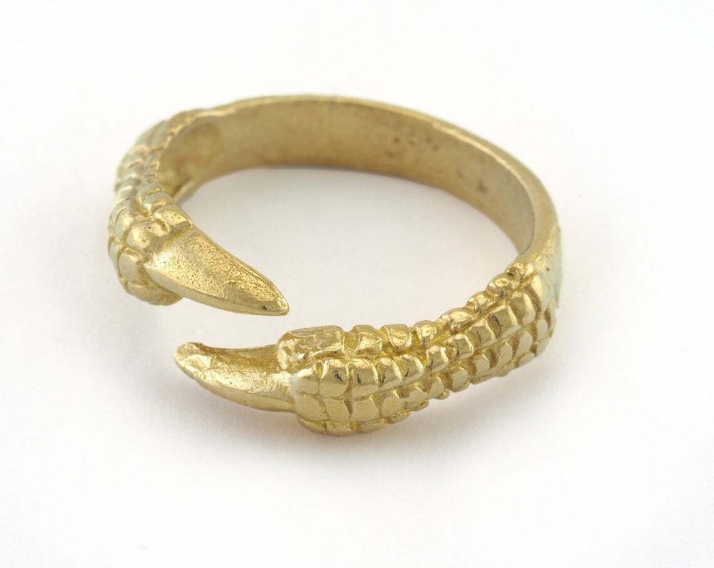 Adjustable Claw Ring Raw brass women men ring handmade Rings