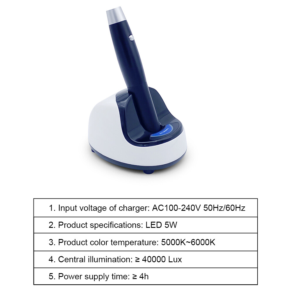 Handheld 5W Endoscope LED Medical Light Source Dental Inspection Light for ENT