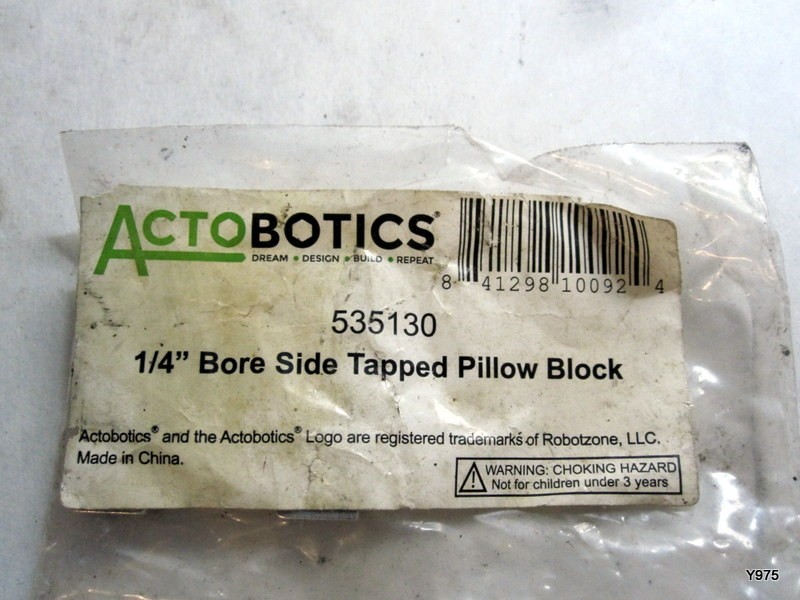 535130 1/4" Bore Side Tapped Pillow Block
