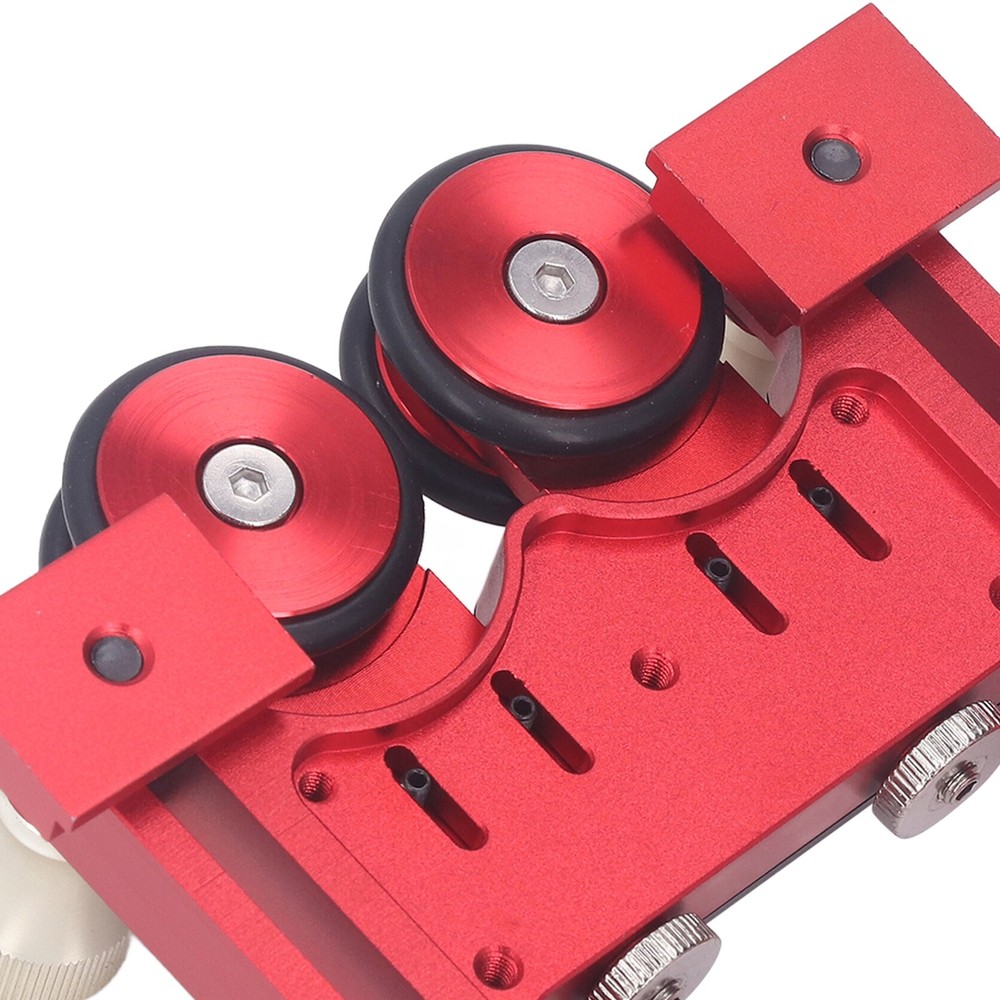Double Wheel Sliding Feeding Guide Roller Feather Board Tool Table Saw Router