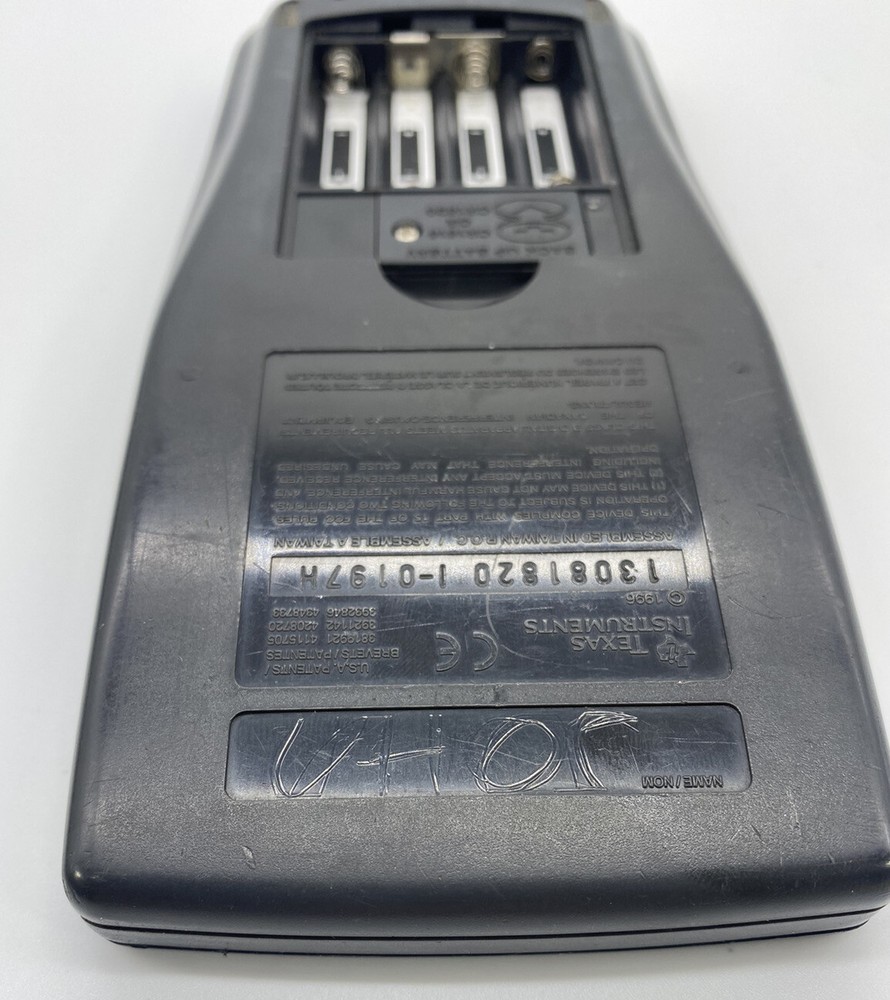 Texas Instruments TI-83 Graphing Calculator Black Damaged See Description